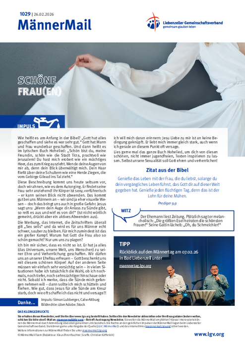 MännerMail 1029 vom 26. Februar 2026